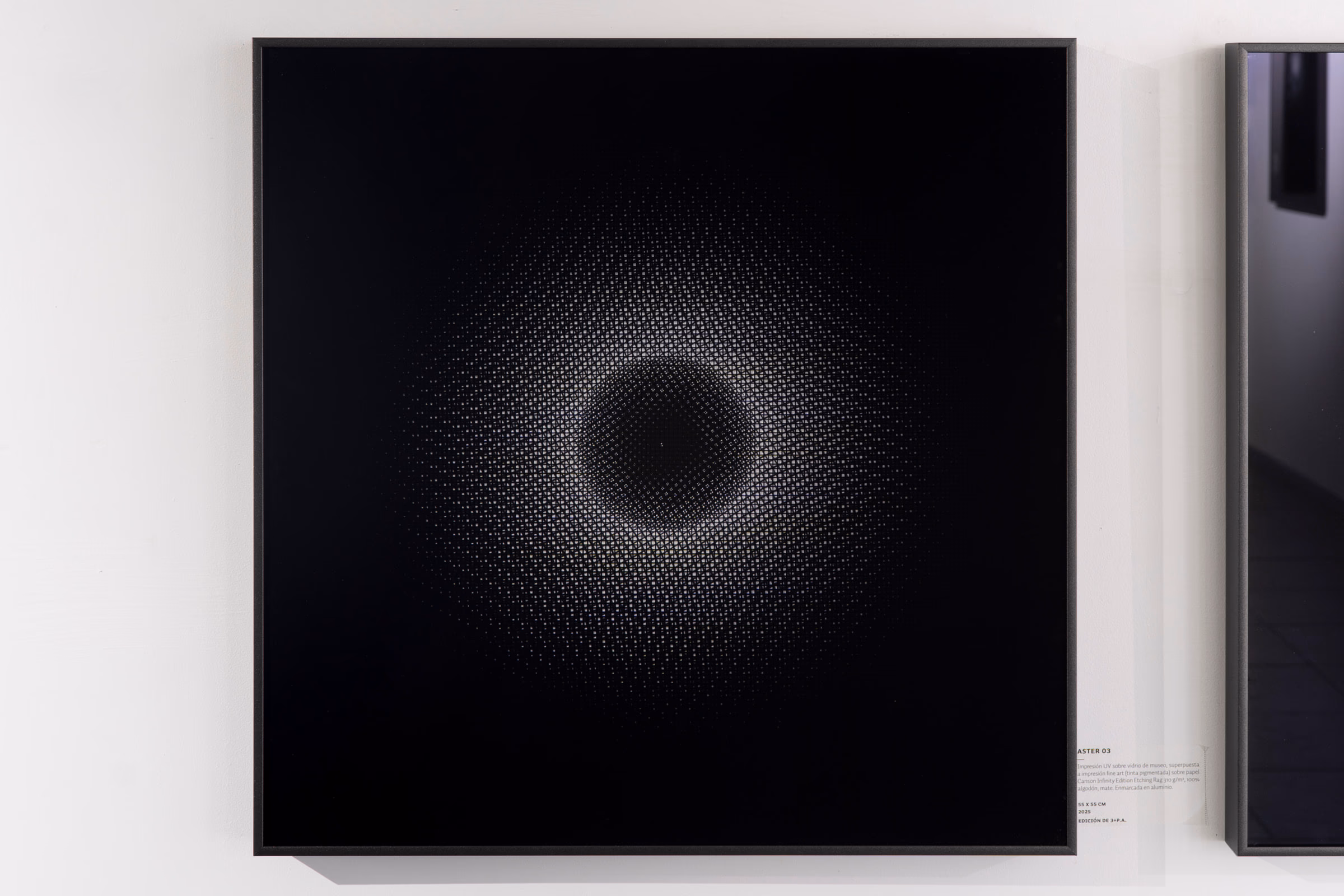 Vista de instalación de Cosmos de Arturo Fermandois, Sala de Arte AIEP Bellavista, Santiago, Chile, 2025 (12)