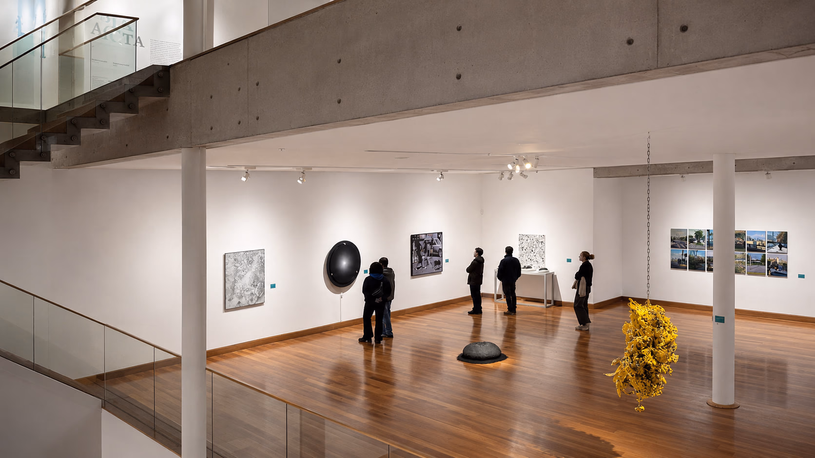 Vista de instalación de Dispositivo Dinámico I de Arturo Fermandois, XVII Premio Arte Joven MAVI UC, Museo de Artes Visuales, Santiago, 2024 (3)