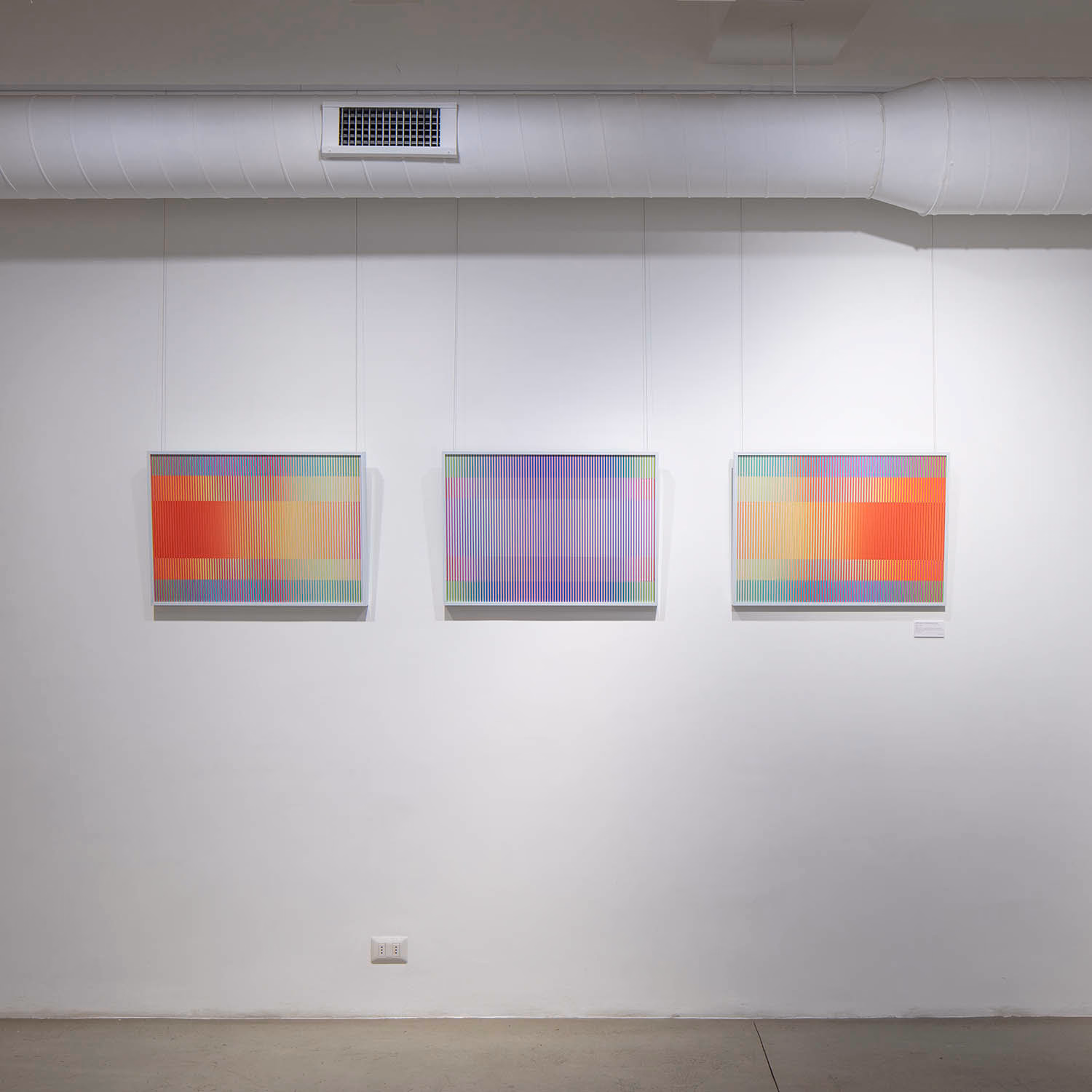 Stripes 11, triptych